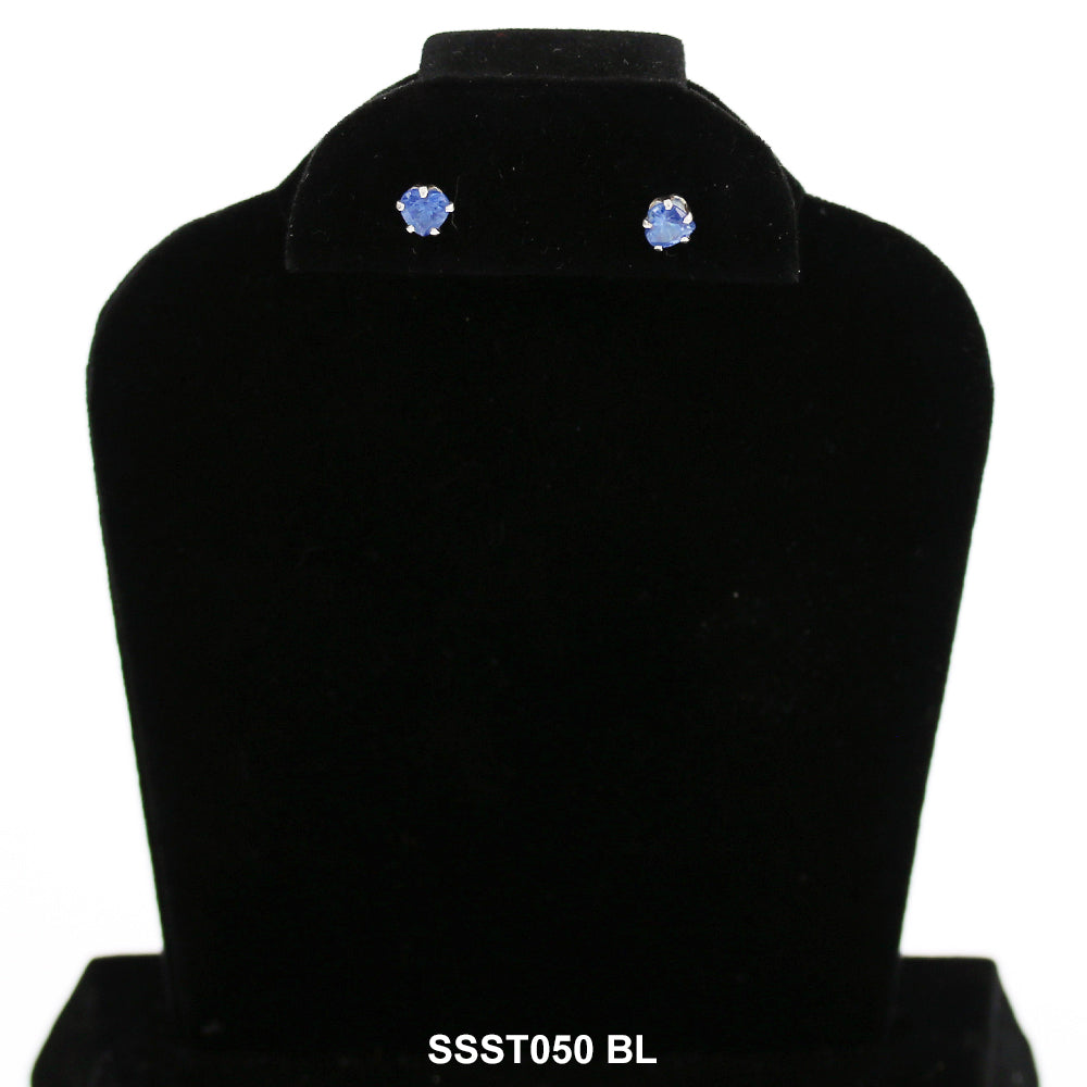 Pendientes Cuadrados De Plata De Ley 925 SSST050 BL