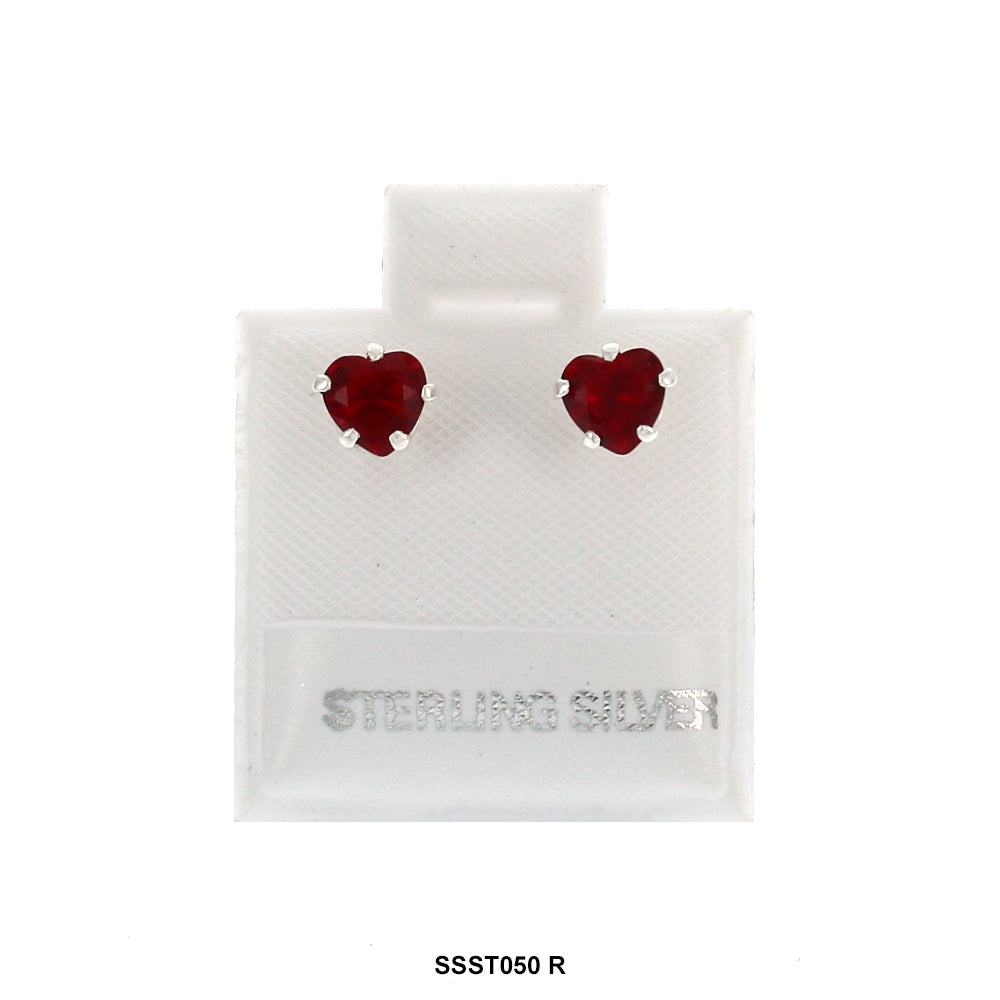 Square 925 Sterling Silver Studs SSST050 R