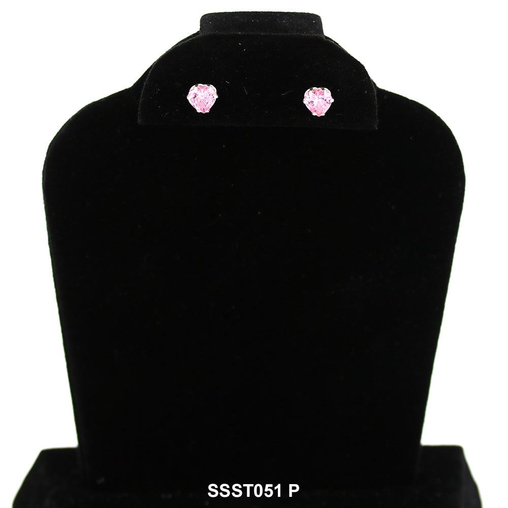 Pendientes Corazón Plata 925 SSST051 P