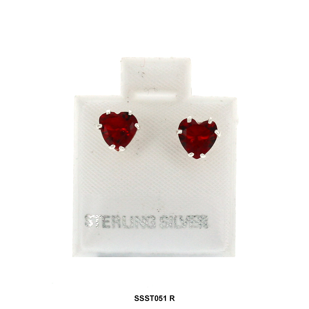 Pendientes Corazón Plata 925 SSST051 R