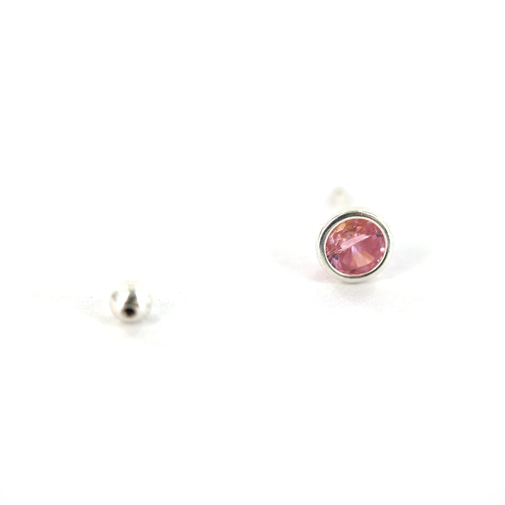 Round 925 Sterling Silver Studs SSST069 P