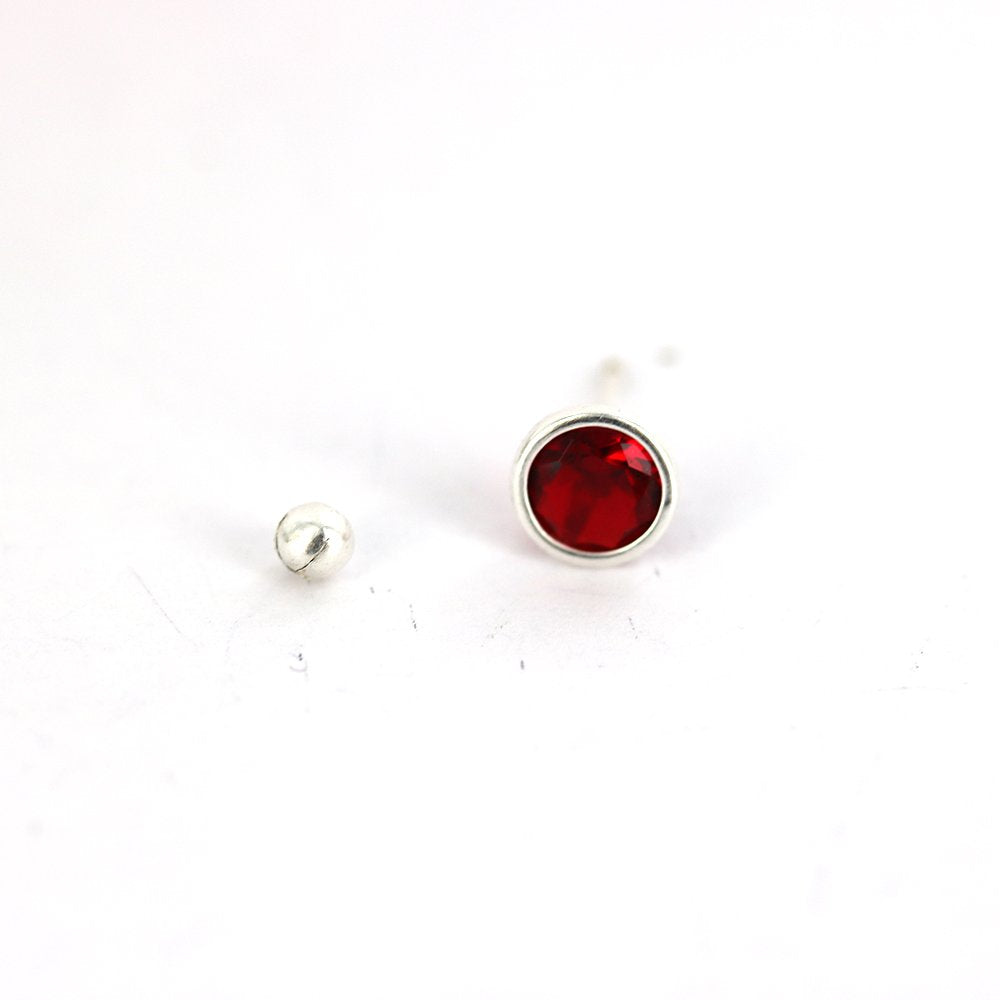 Round 925 Sterling Silver Studs SSST070 R