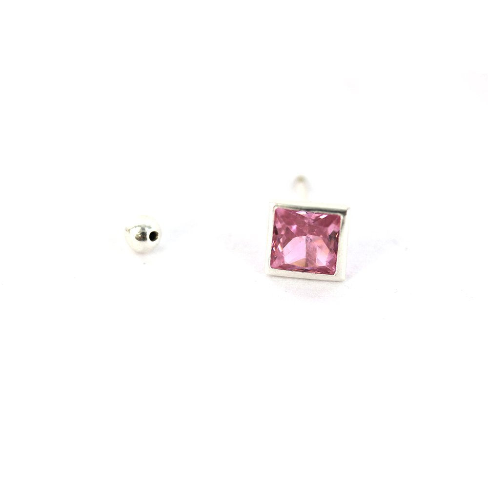 Square 925 Sterling Silver Studs SSST080 P