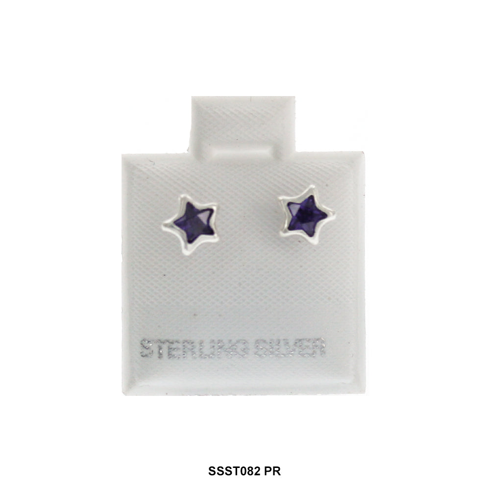 Star 925 Sterling Silver Studs SSST082 PR