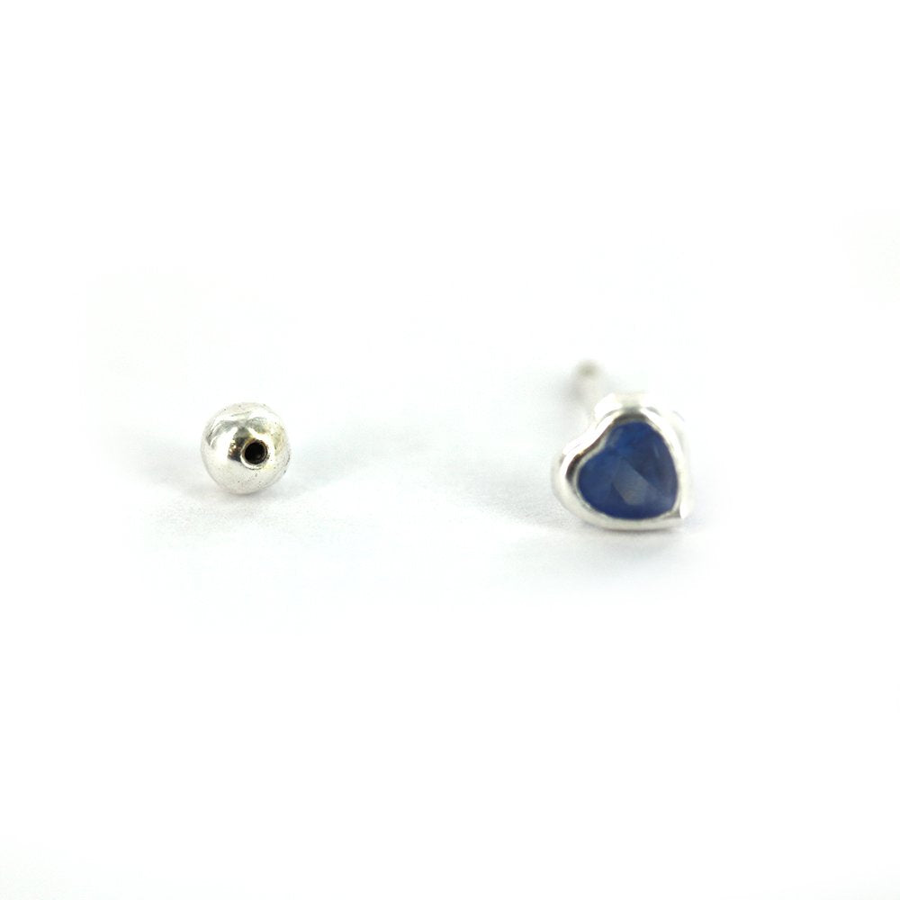 Pendientes Corazón Plata 925 SSST095 BL