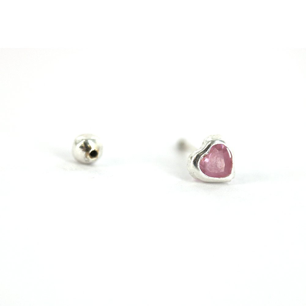 Heart 925 Sterling Silver Studs SSST095 P