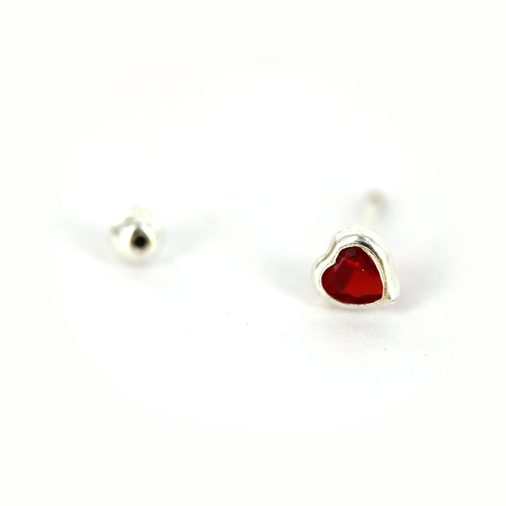 Heart 925 Sterling Silver Studs SSST095 R