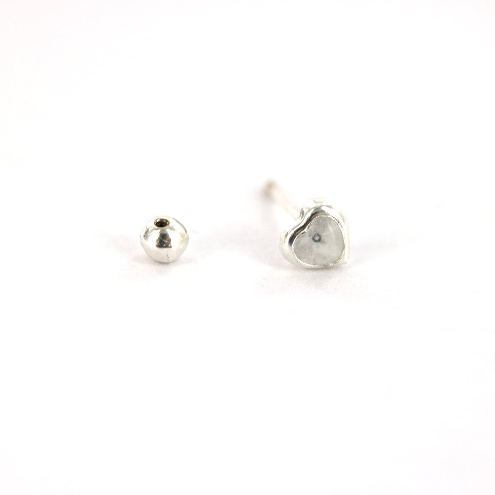 Pendientes Corazón Plata 925 SSST095 W