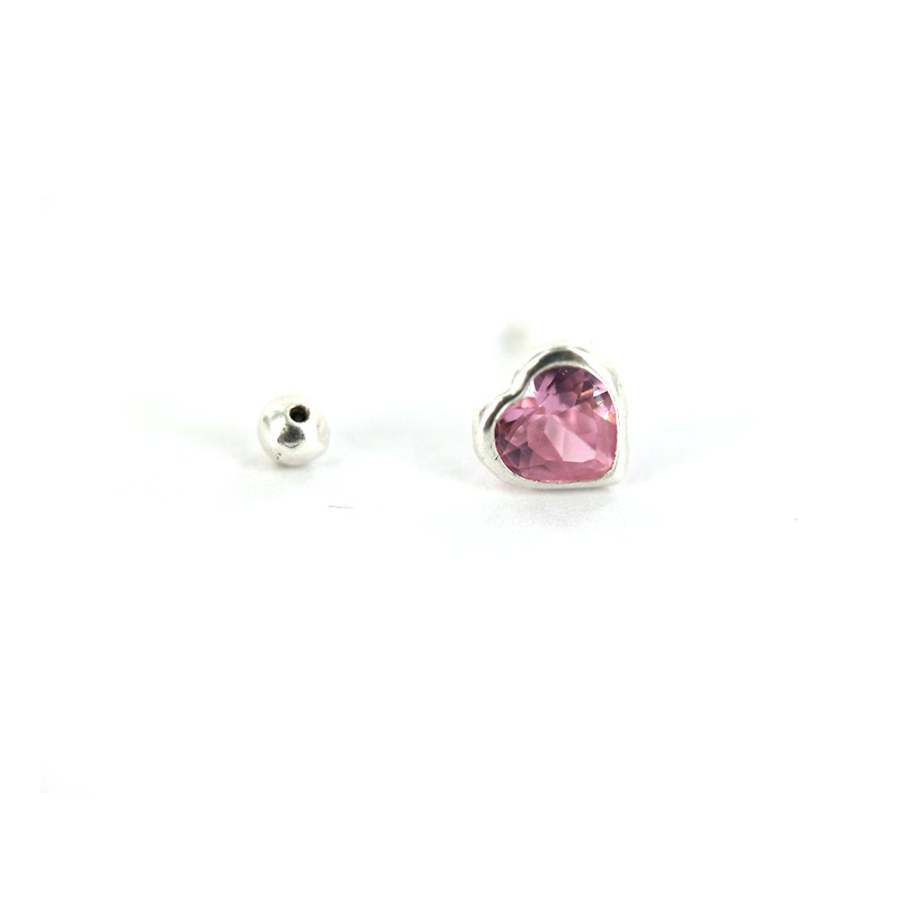 Heart 925 Sterling Silver Studs SSST096 P