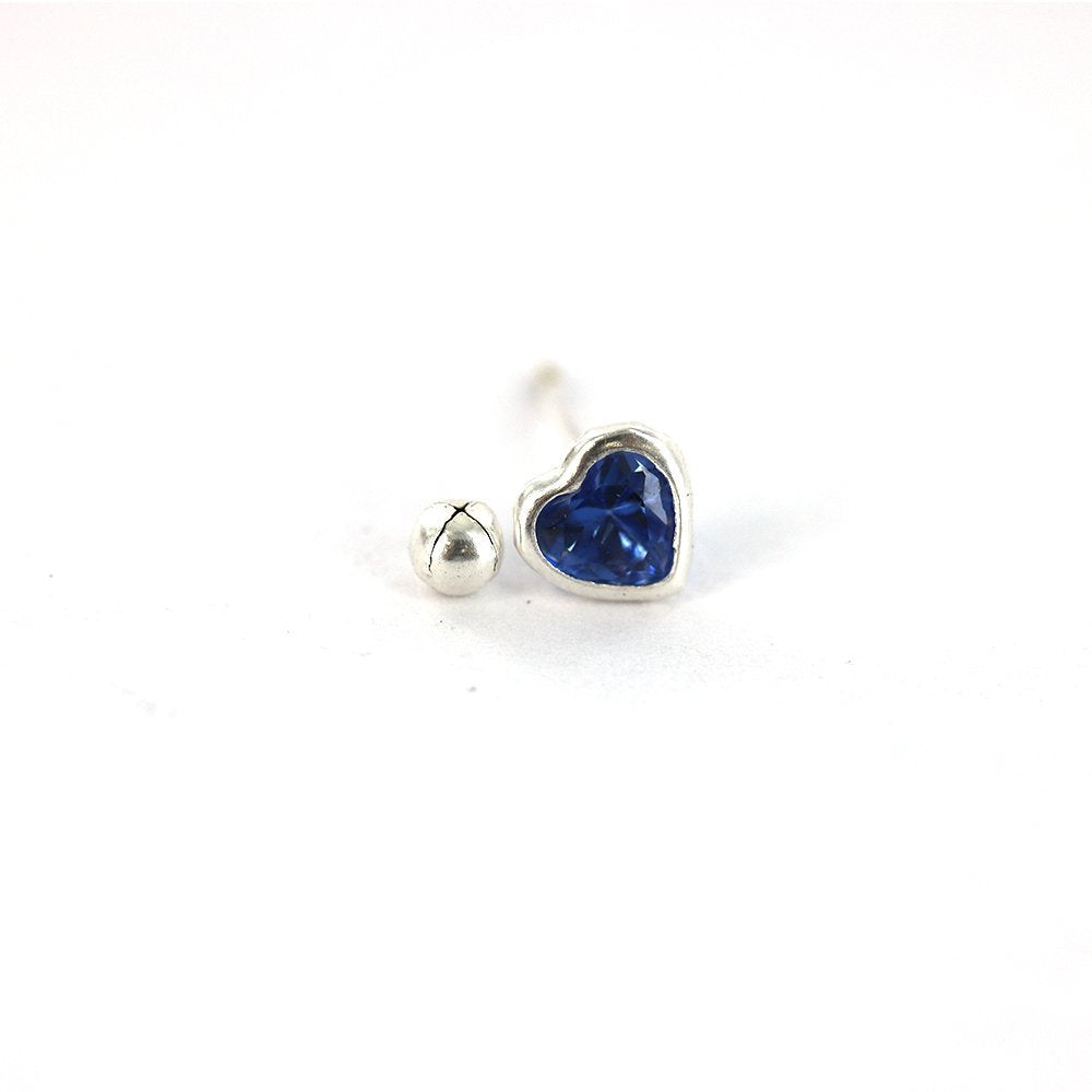 Heart 925 Sterling Silver Studs SSST97 BL