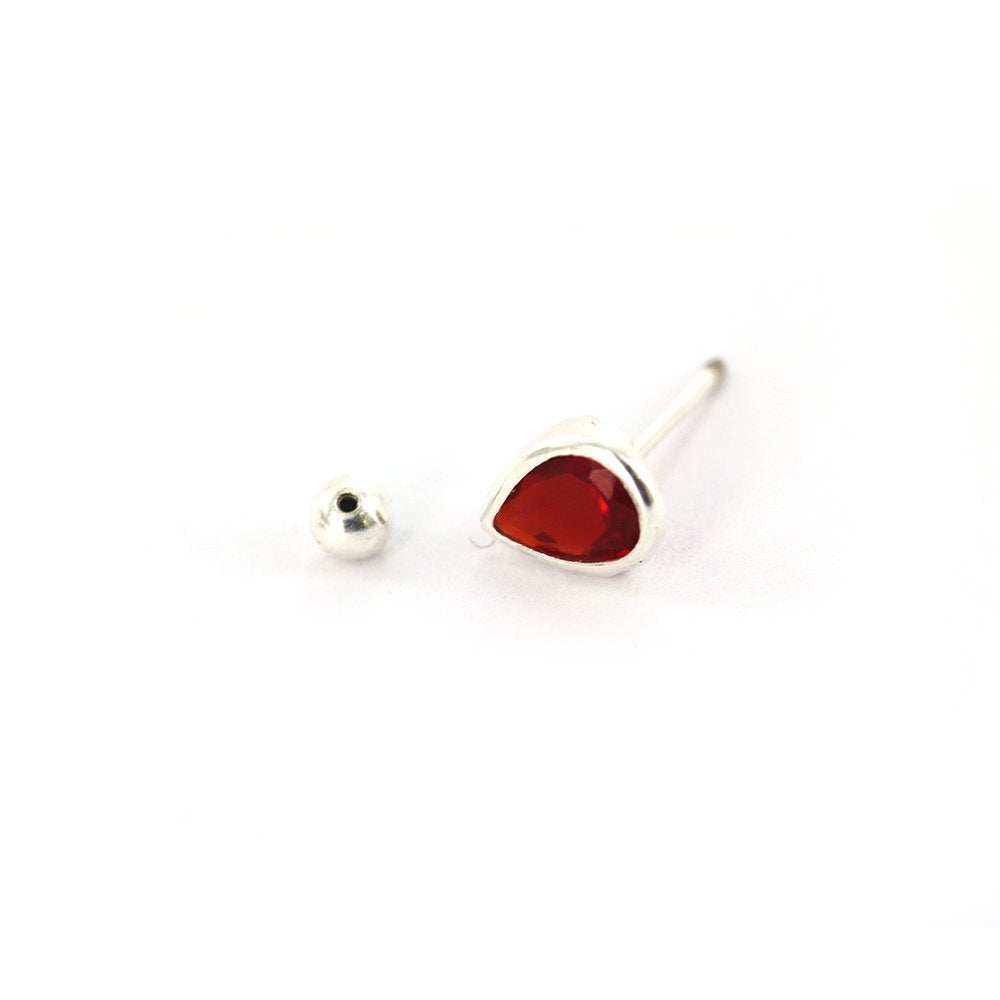 Tear Drop 925 Sterling Silver Studs SSSTBL75 R