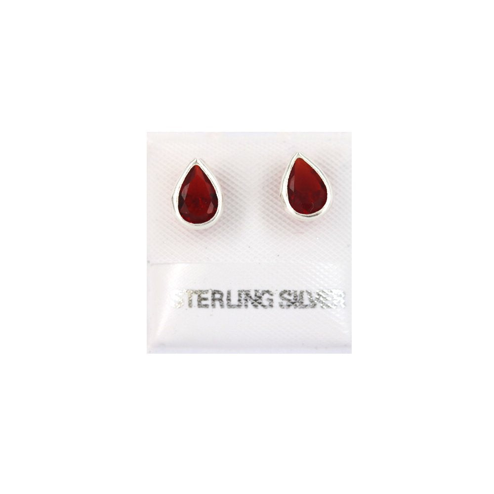 Tear Drop 925 Sterling Silver Studs SSSTBL75 R