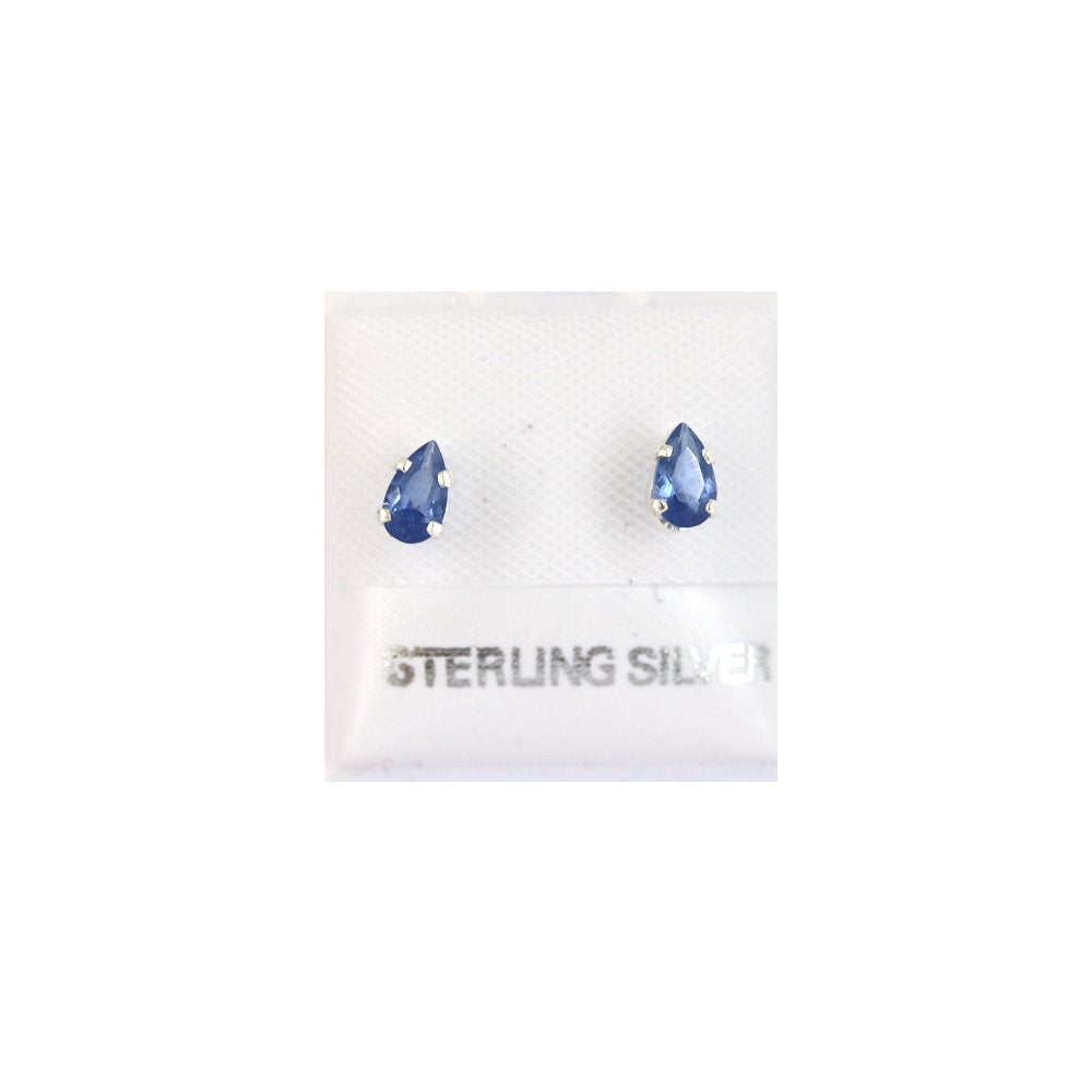 Tear Drop 925 Sterling Silver Studs SSSTRL53 BL