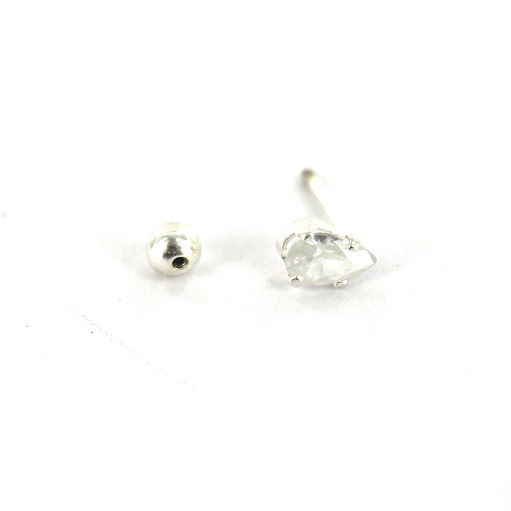 Tear Drop 925 Sterling Silver Studs SSSTRL53 W