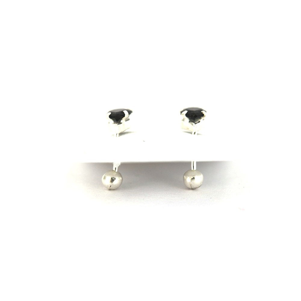 Tear Drop 925 Sterling Silver Studs SSSTRL64 BK