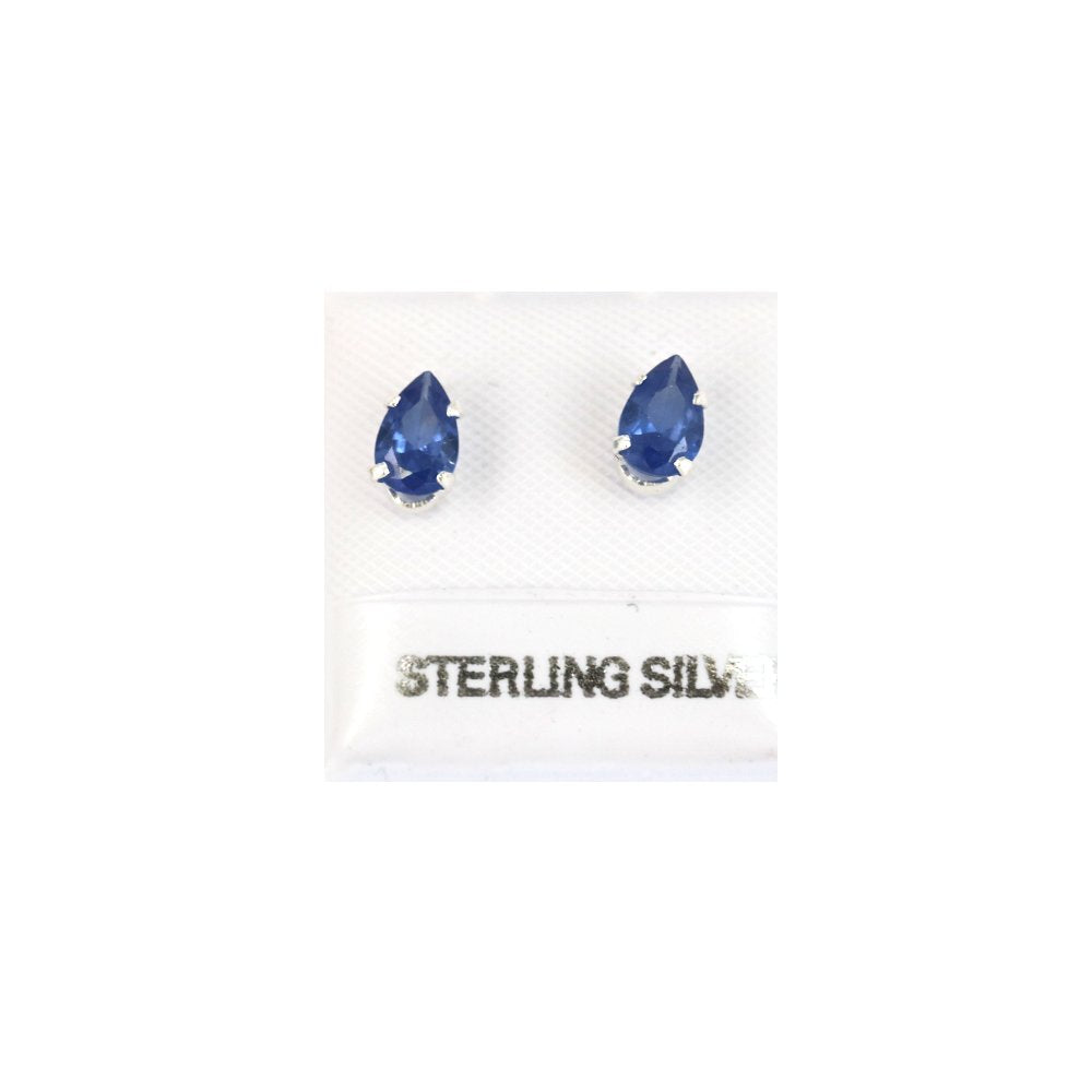 Tear Drop 925 Sterling Silver Studs SSSTRL64 BL