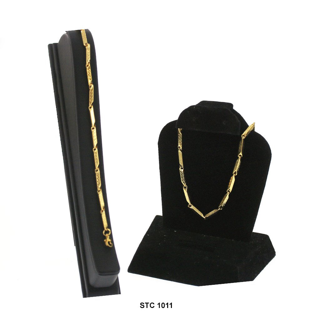 Stainless Steel Necklace With Bracelet Set STC 1011