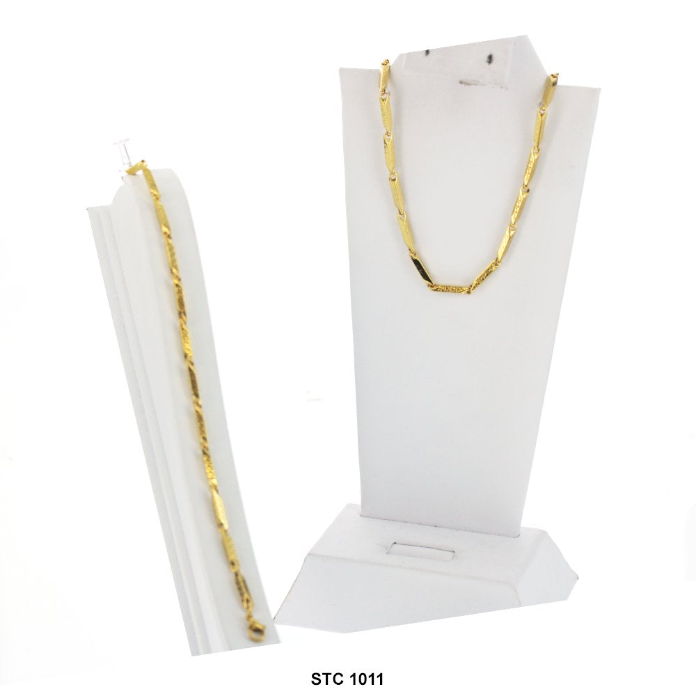 Stainless Steel Necklace With Bracelet Set STC 1011