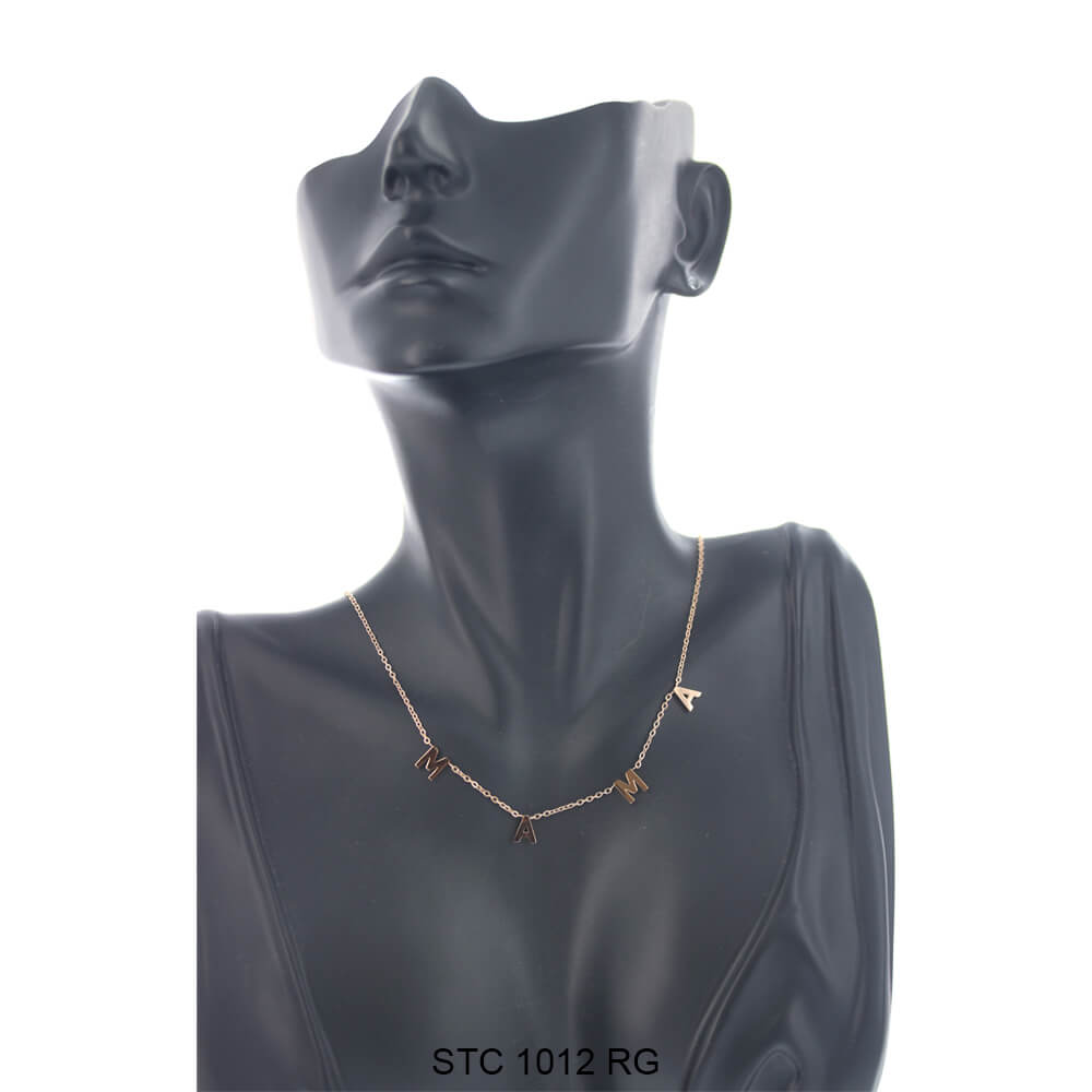 Mama Stainless Steel Necklace STC 1012 RG