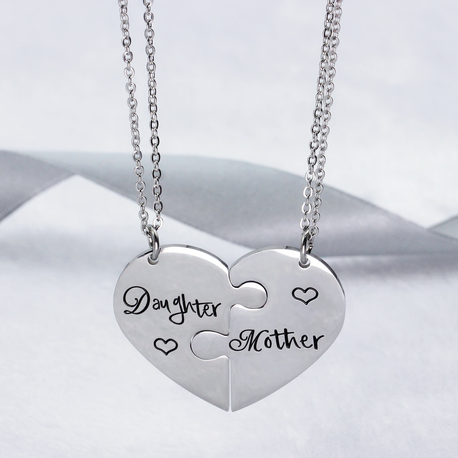 Daughter Mother Stainless Steel Necklace STC 1015 S