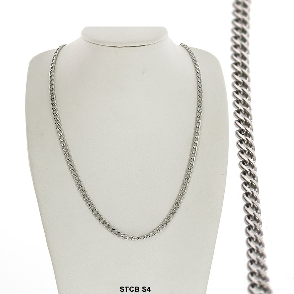 4 MM Cuban Chain Stainless Steel STCBS 4