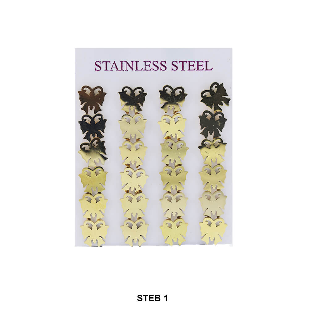 Stainless Steel Stud Earrings STEB 1