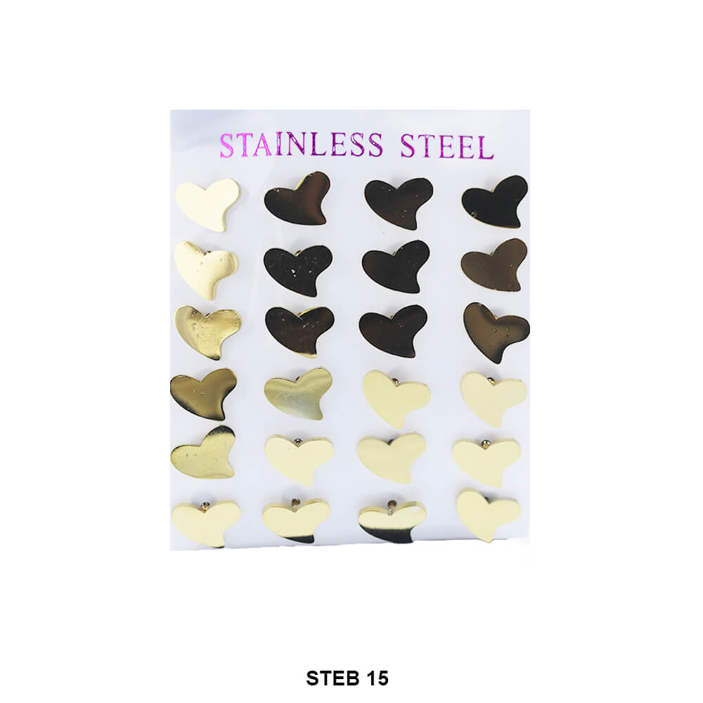 Stainless Steel Stud Earrings STEB 15