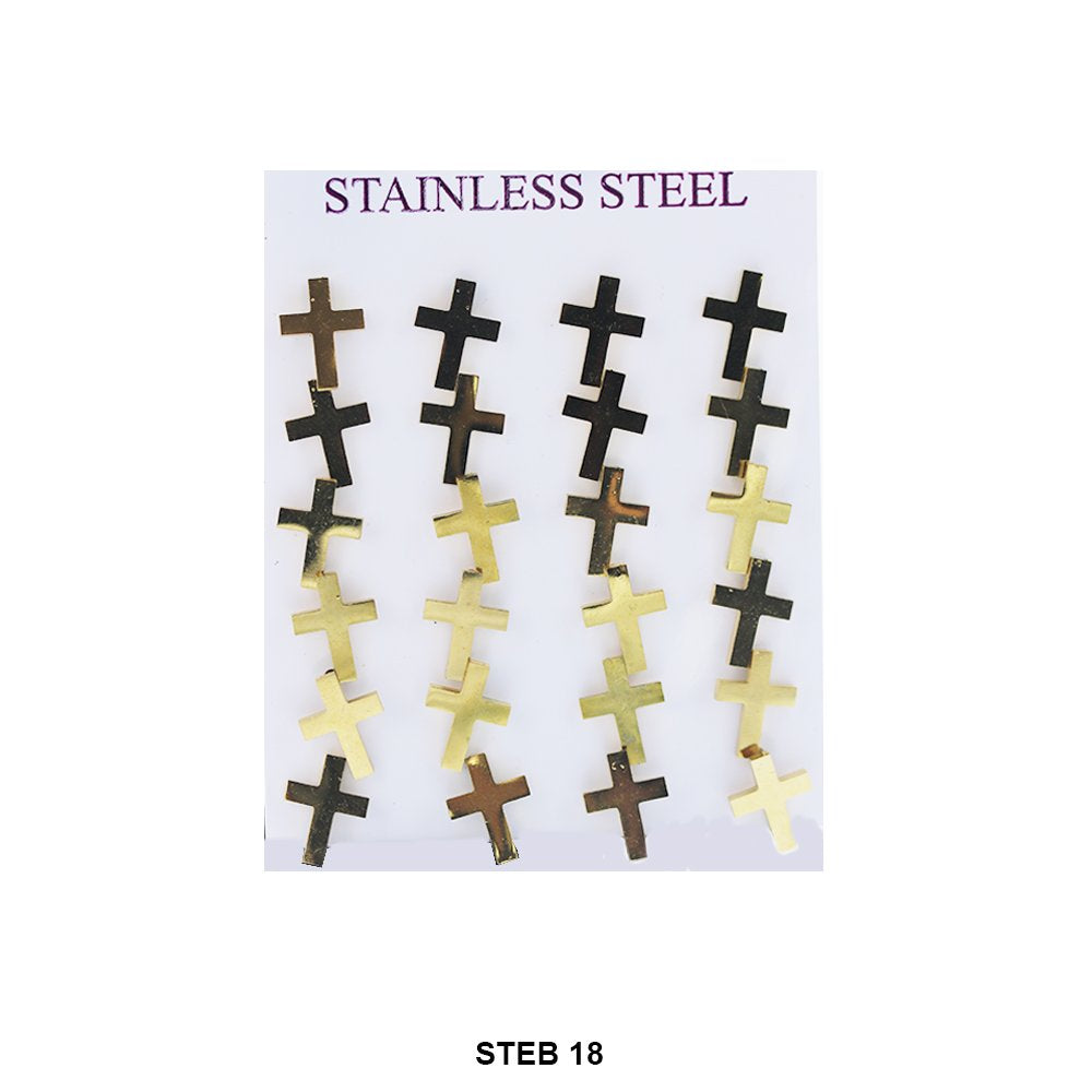 Stainless Steel Stud Earrings STEB 18