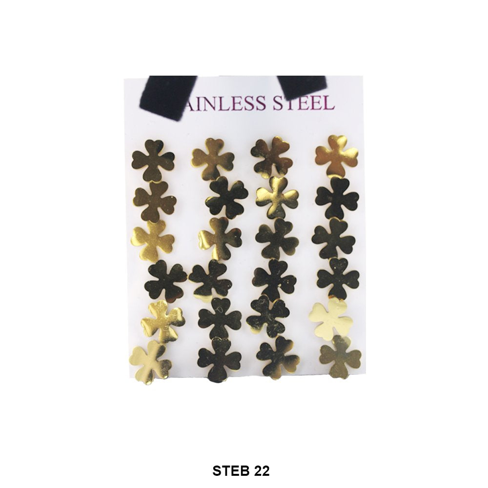 Stainless Steel Stud Earrings STEB 22