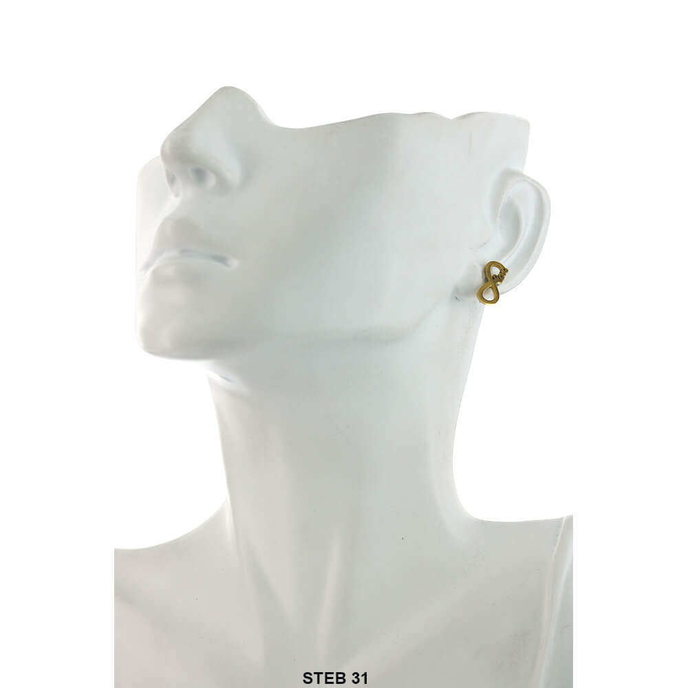 Stainless Steel Stud Earrings STEB 31