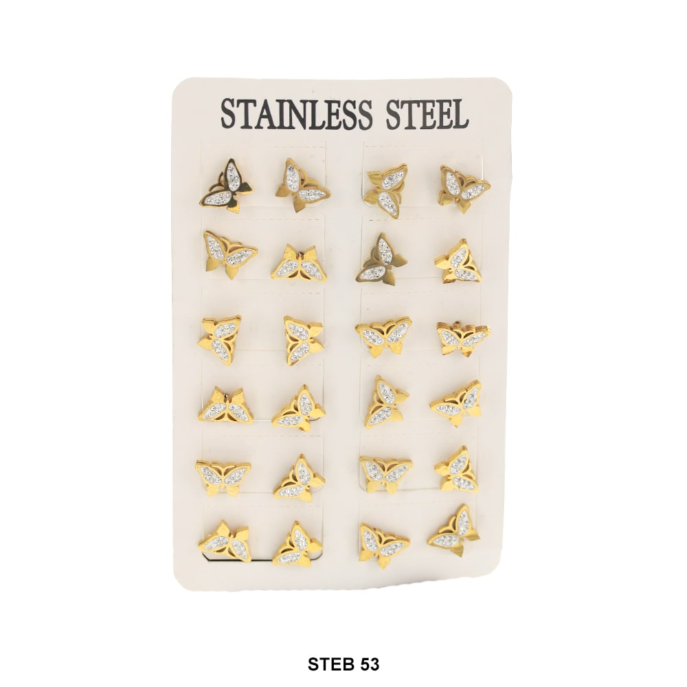 Stainless Steel Stud Earrings STEB 53