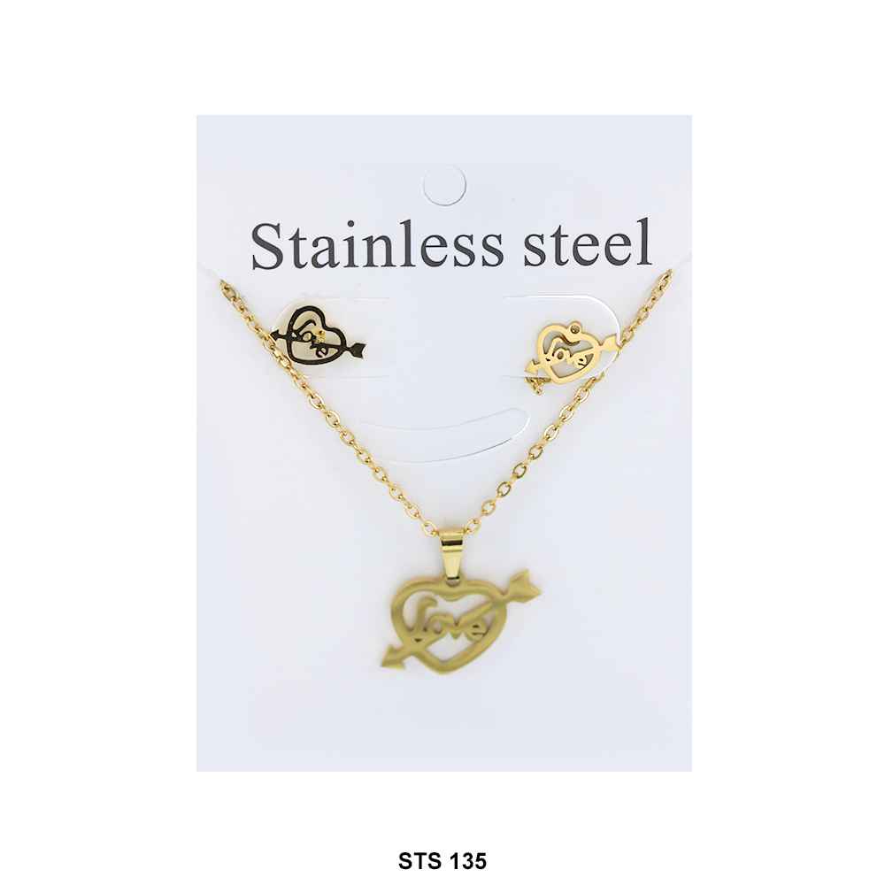 Stainless Steel Necklace Set STS 135