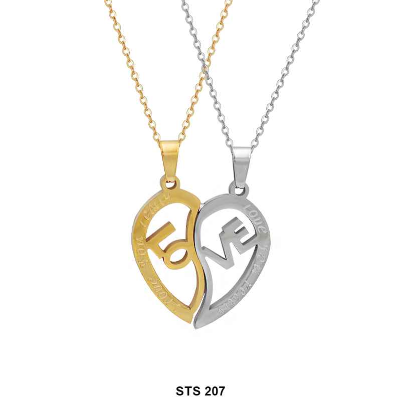 Stainless Steel Couples Necklace STS 207