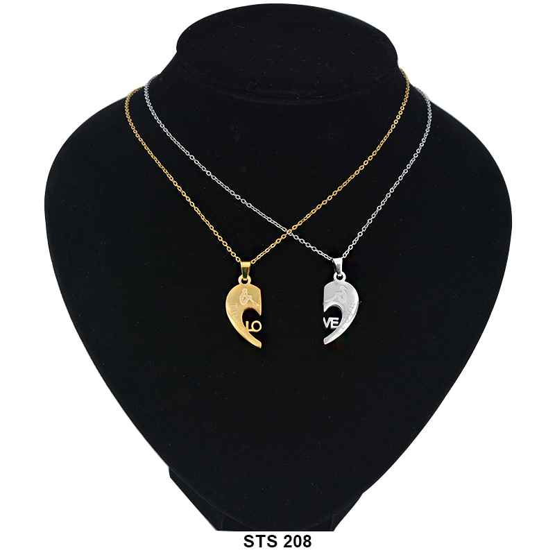 Stainless Steel Couples Necklace STS 208