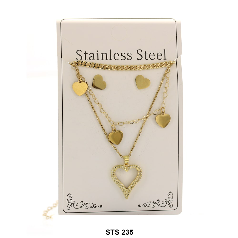 Stainless Steel Necklace Set STS 235