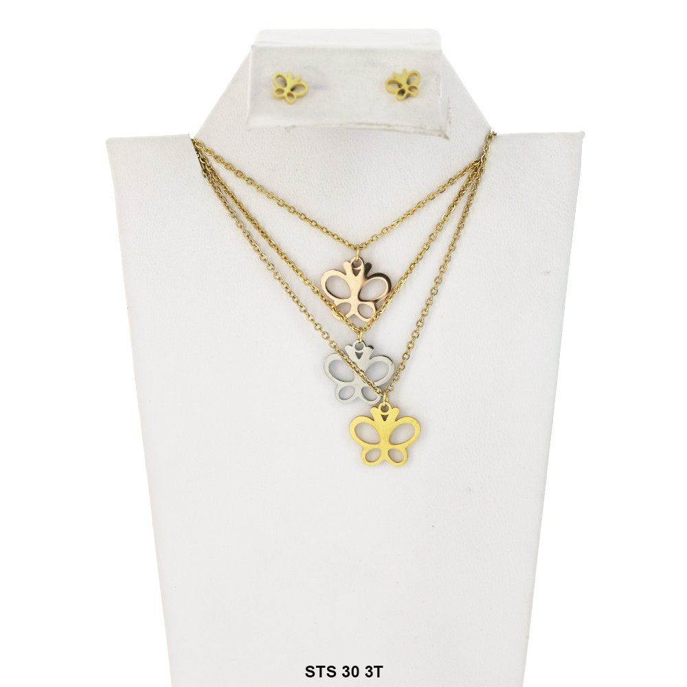 Multi Layer Necklace Set STS 30 3T