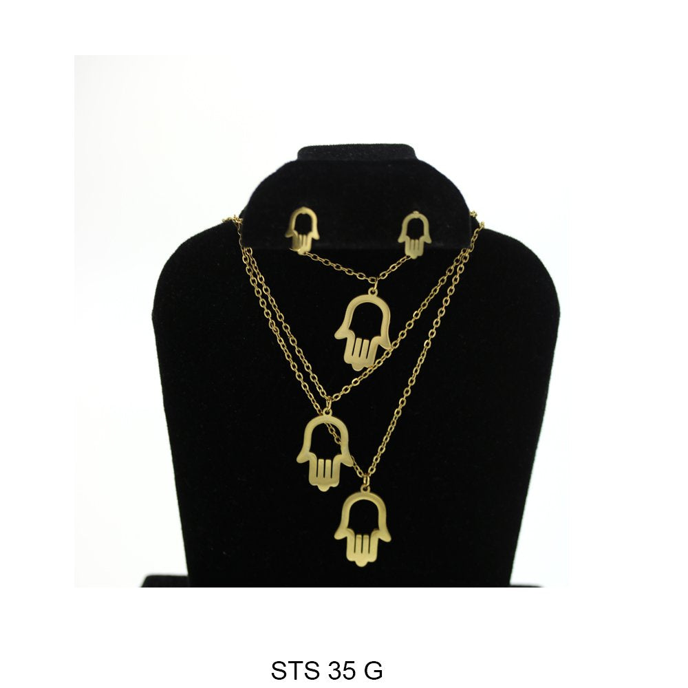 Multi Layer Necklace Set STS 35 G