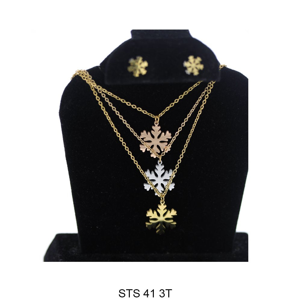 Multi Layer Necklace Set STS 41 3T