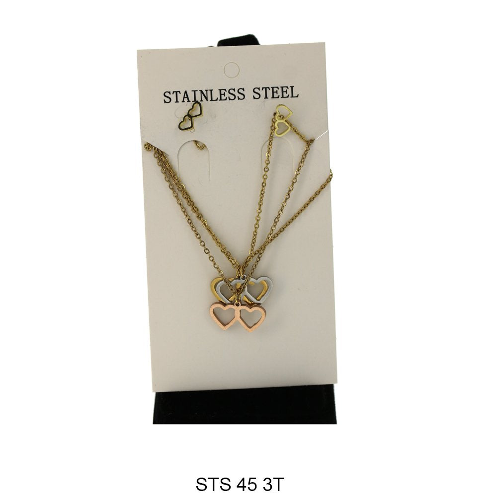 Multi Layer Necklace Set STS 45 3T