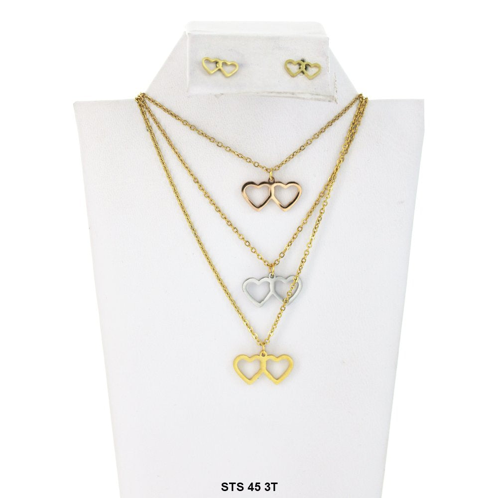 Multi Layer Necklace Set STS 45 3T