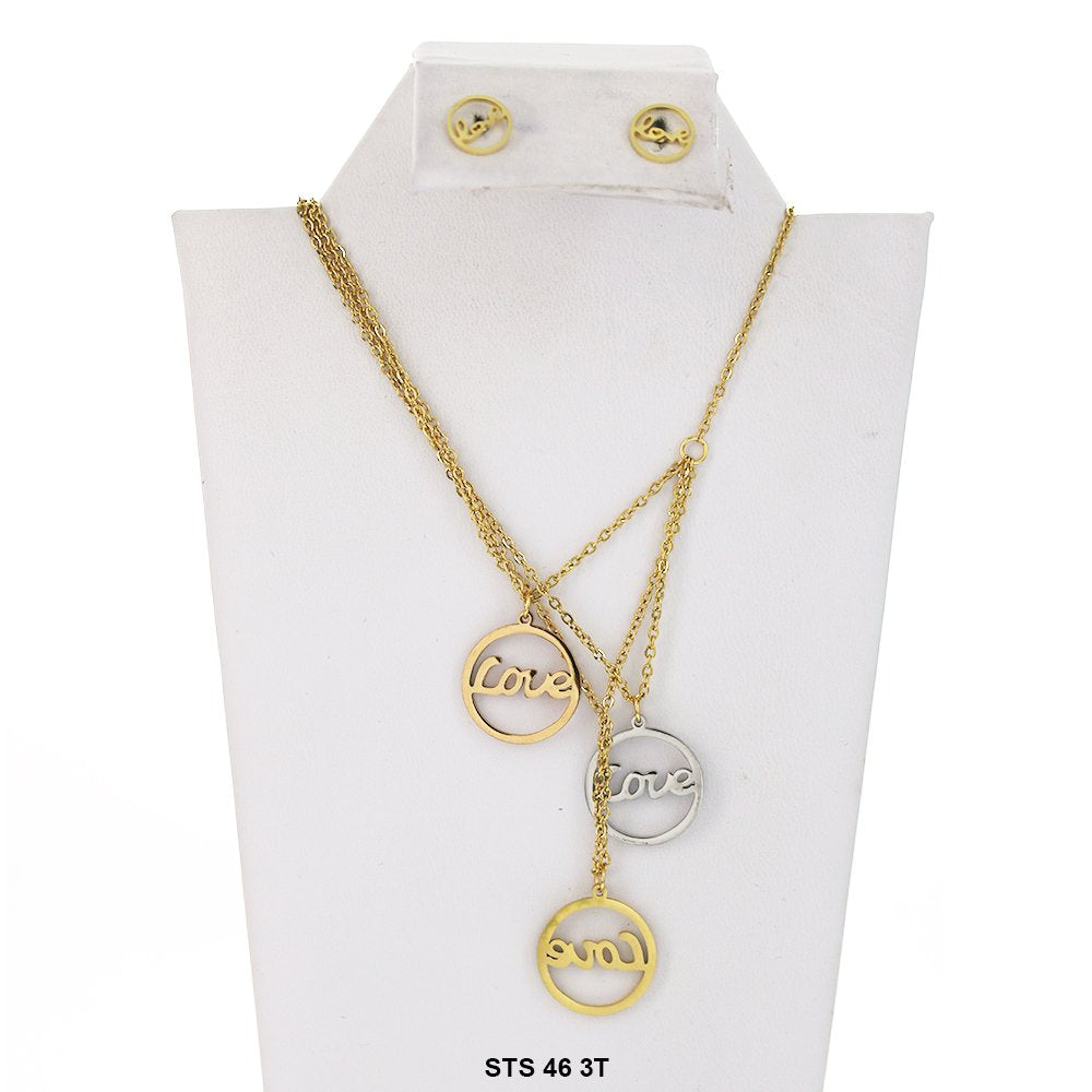 Multi Layer Necklace Set STS 46 3T