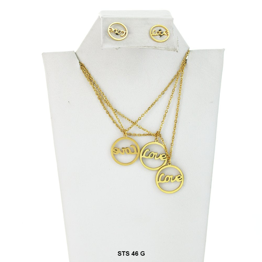 Multi Layer Necklace Set STS 46 G