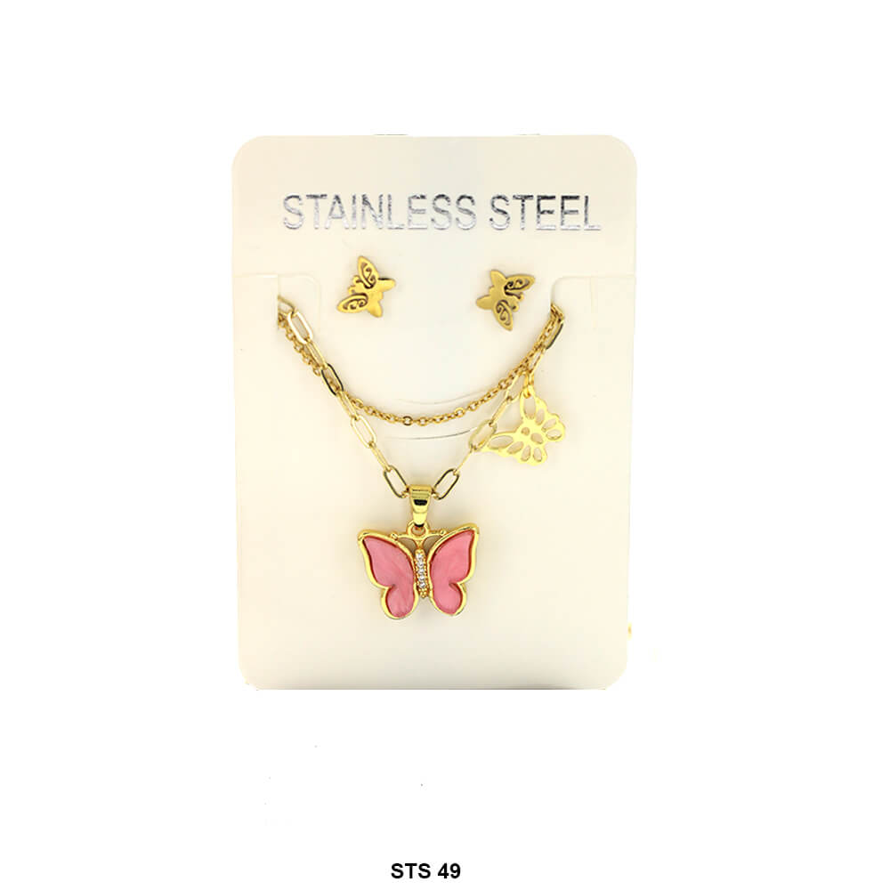 Stainless Steel Necklace Set STS 49