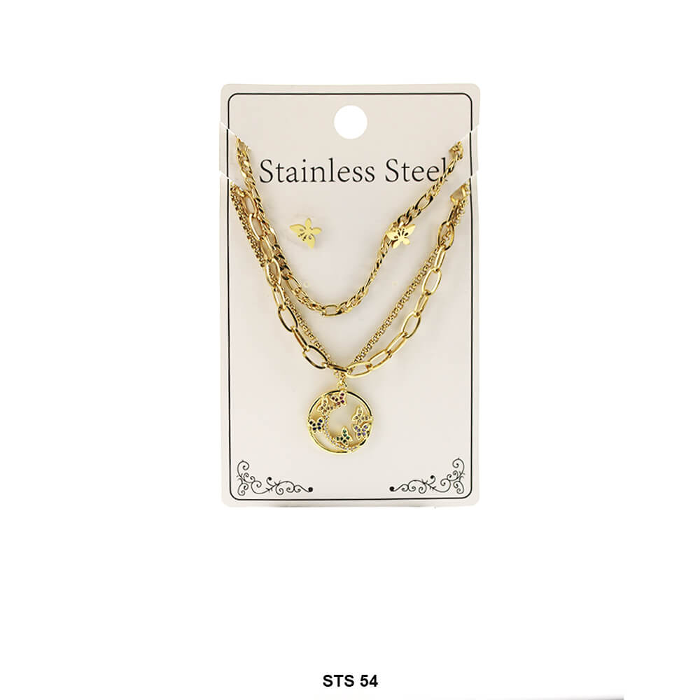 Stainless Steel Necklace Set STS 54