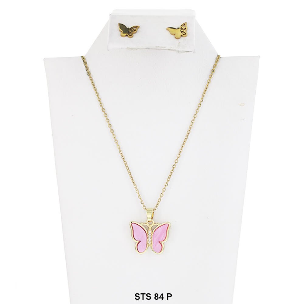 Butterfly Necklace Set STS 84 P