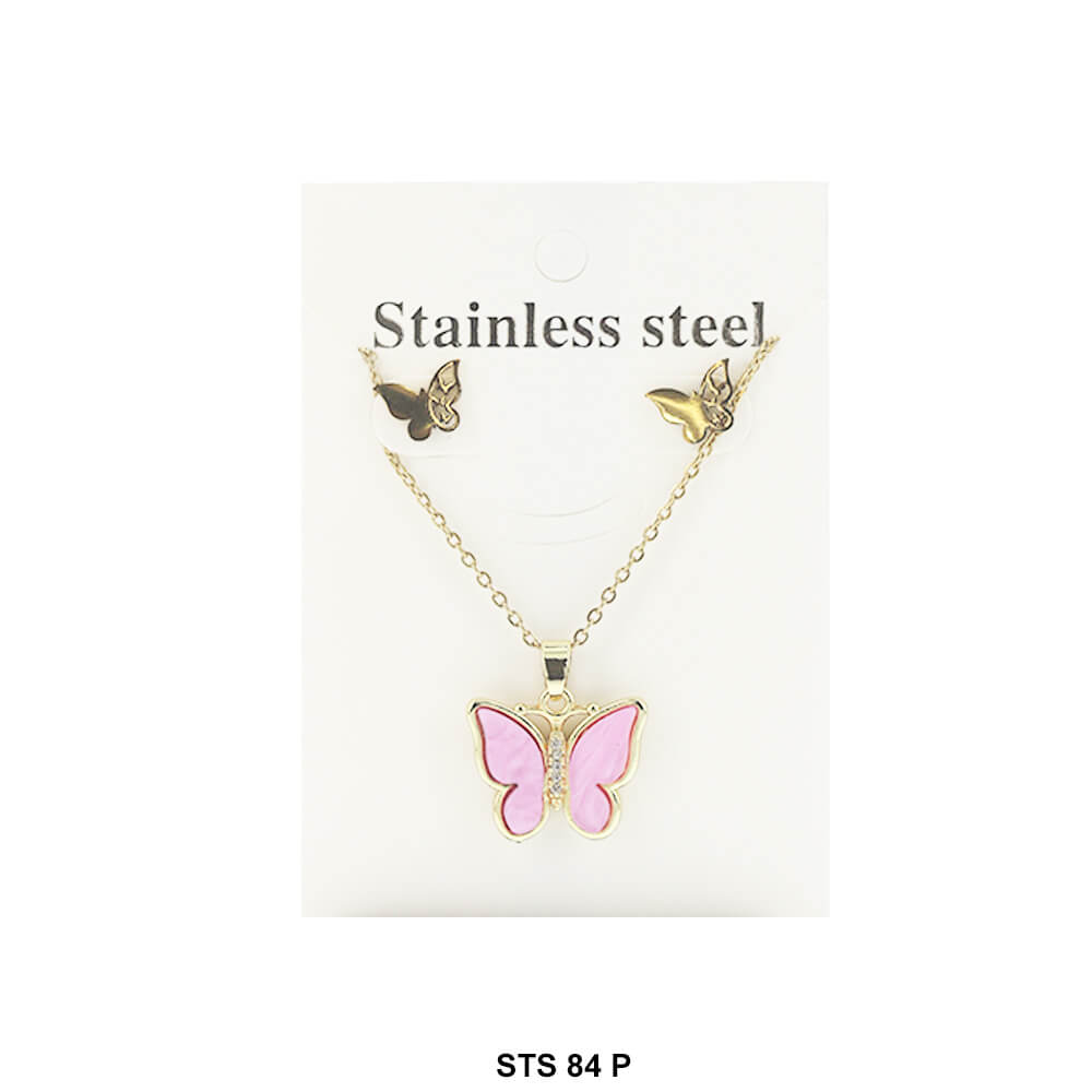 Butterfly Necklace Set STS 84 P