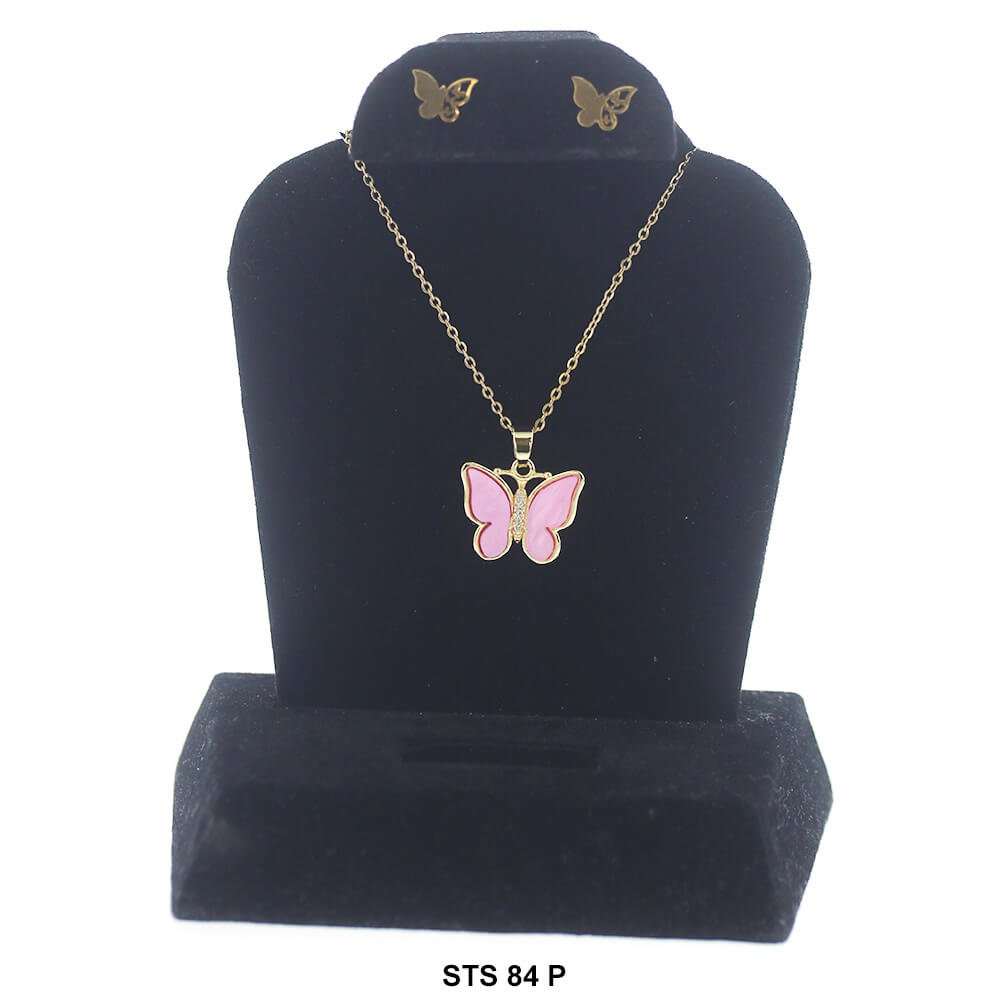 Conjunto Collar Mariposa STS 84 P