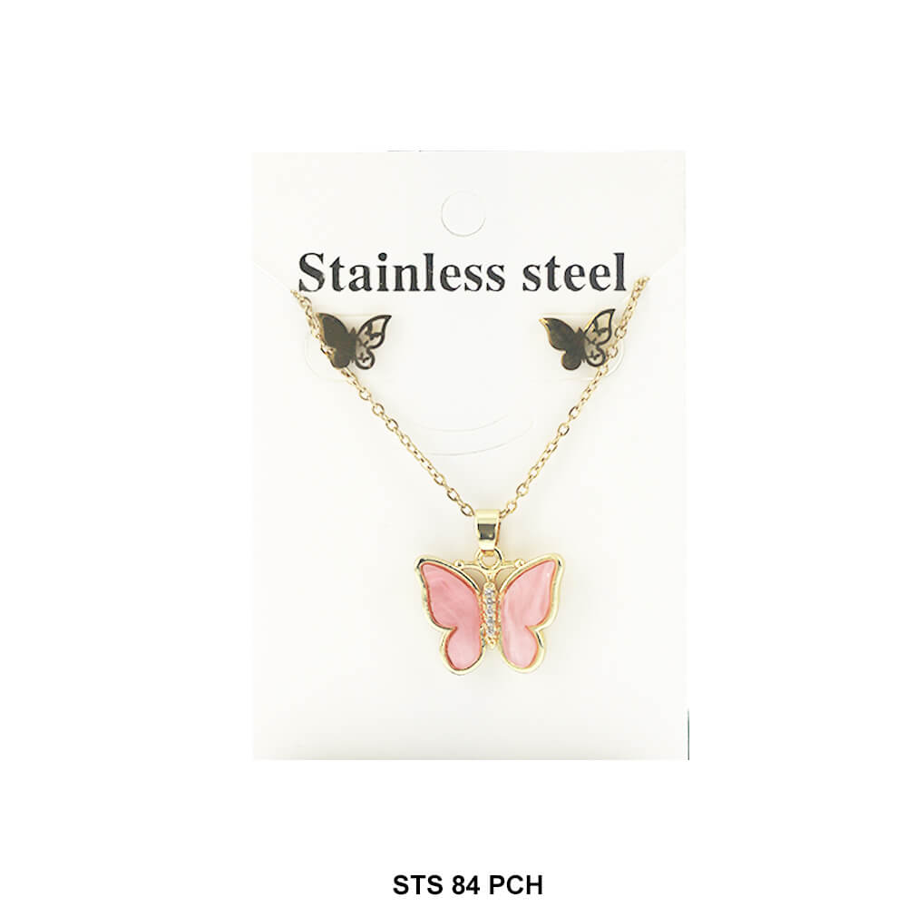 Butterfly Necklace Set STS 84 PCH