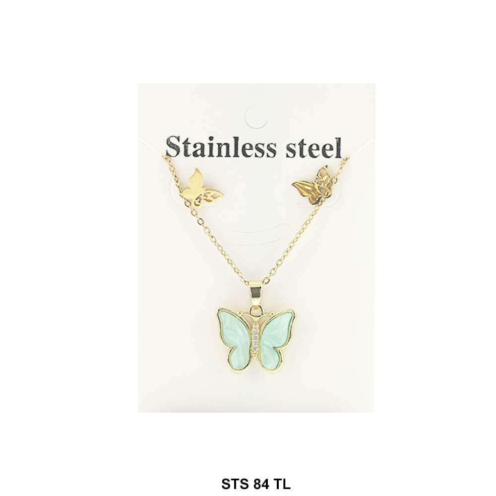 Butterfly Necklace Set STS 84 TL