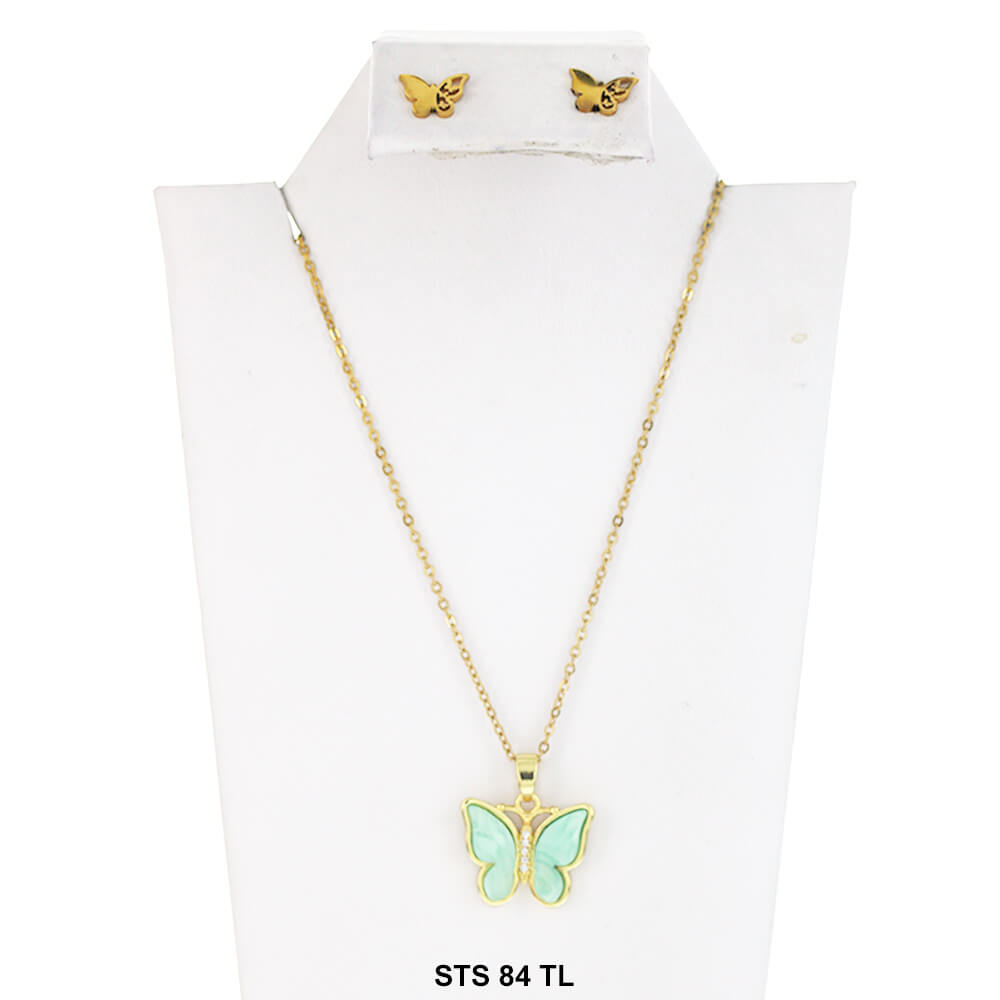 Butterfly Necklace Set STS 84 TL